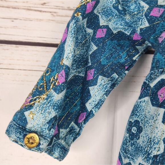 Genuine Kids Long Sleeve Dress With Gold Embroidery Size 4T Fall Casual - Picture 7 of 9